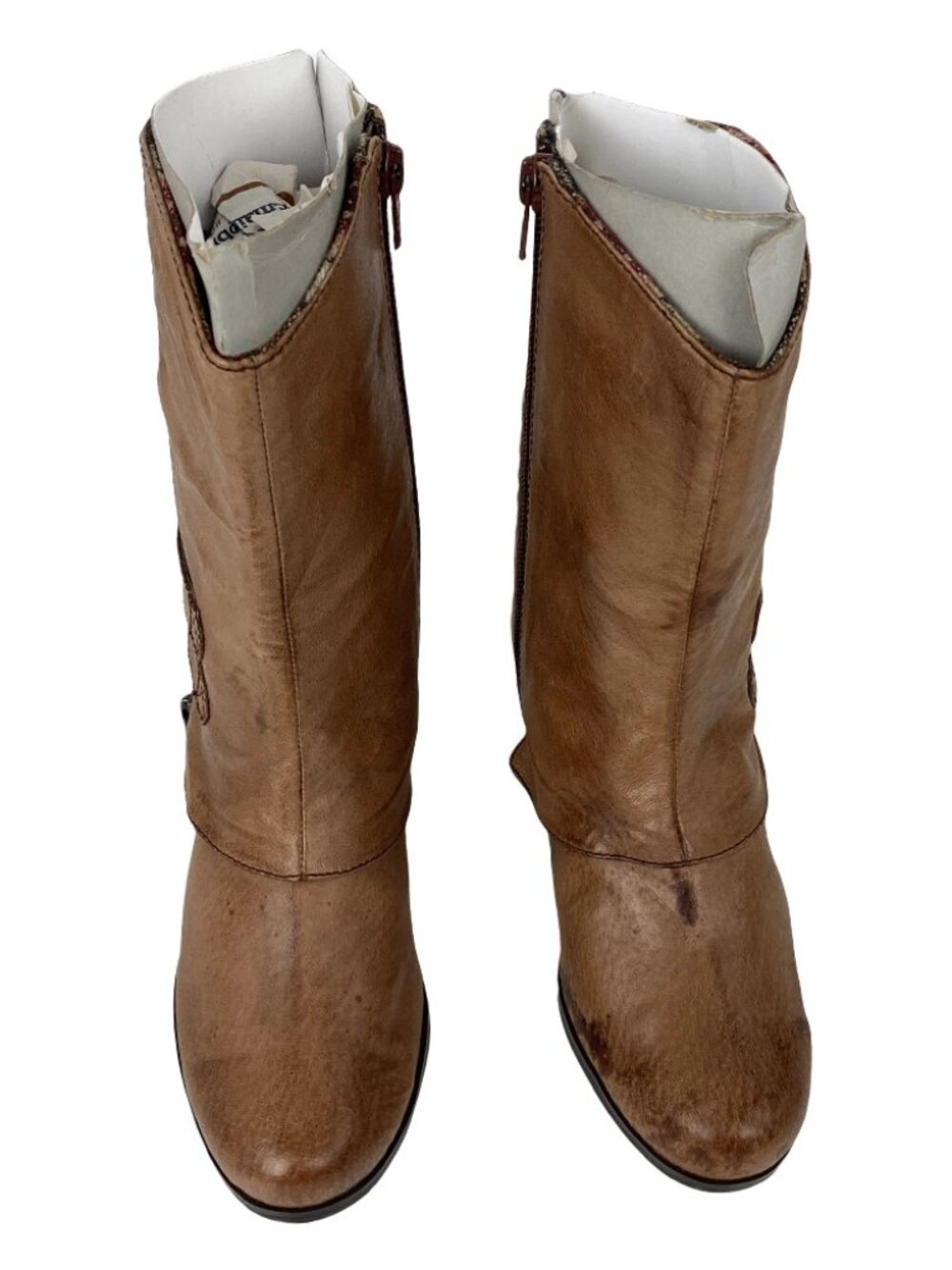 BC Brown Leather Mid-Calf Boots – Women’s Size 6